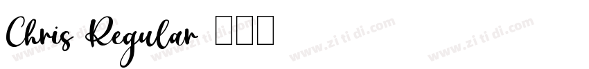 Chris Regular字体转换